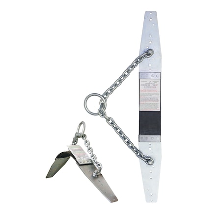 Super Anchor Safety Flex Fall Arrest Anchor Zinc Plated Steel +6 WS 3 in screws+12 Duplex nails. Retail Box 2100